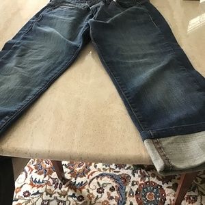 Calvin Klein Skinny Distressed Cropped Jeans